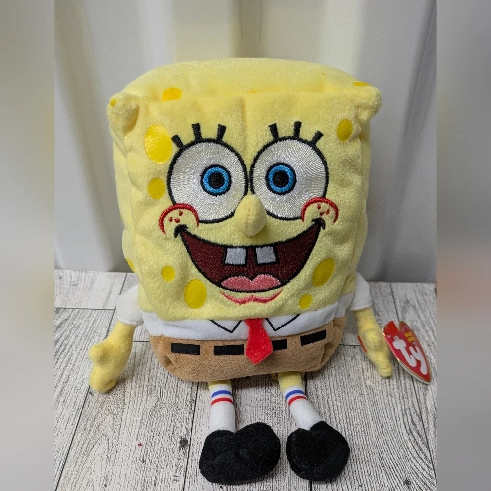 Ty Yellow Sponge Bob Character Plush Toy